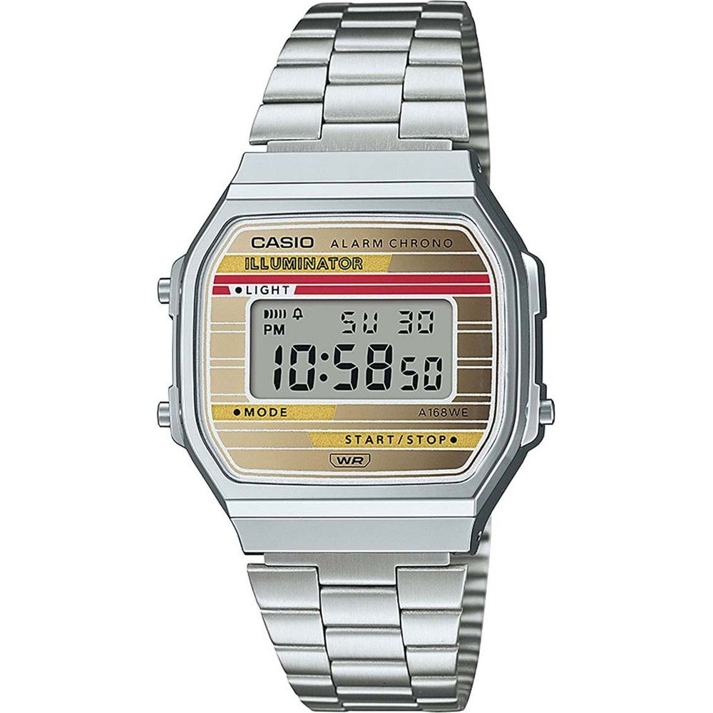 Casio Vintage A168WEHA-9AEF Film card calculator Watch