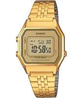 casio retro watch rose gold