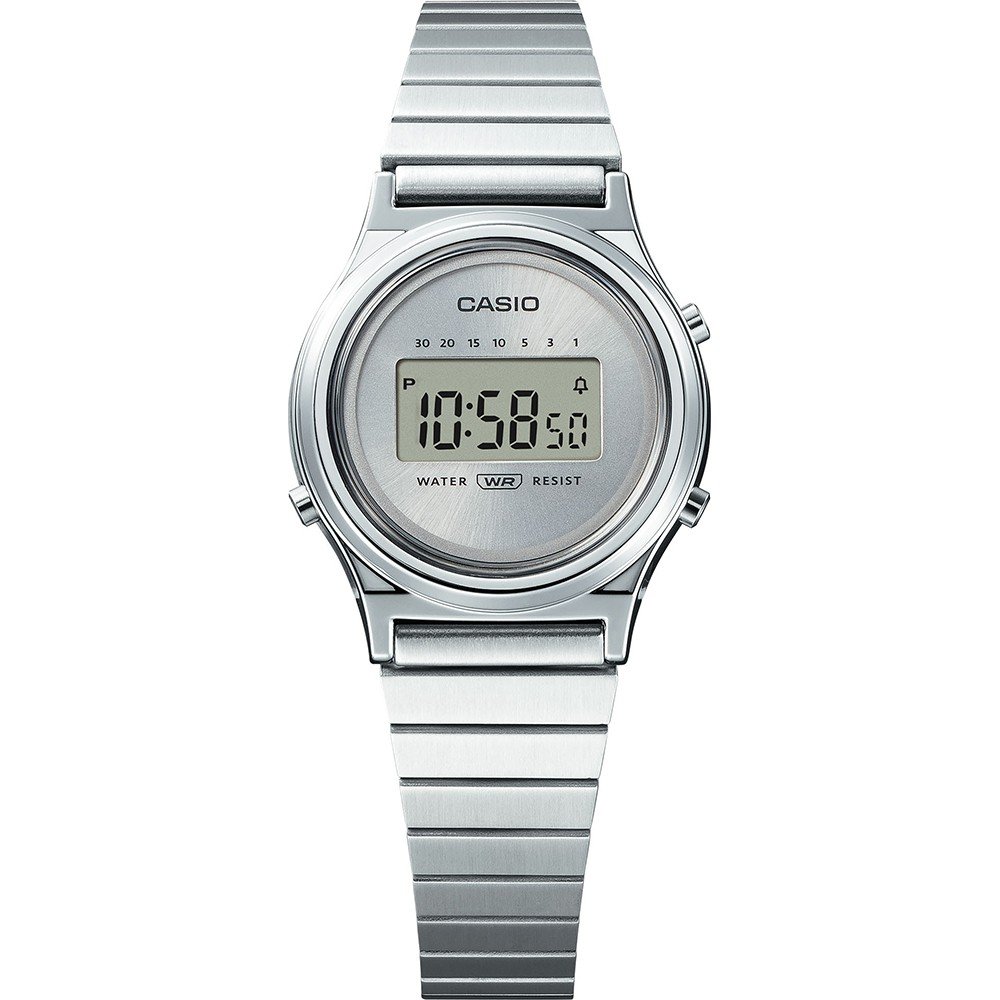 Casio silver ladies discount watch