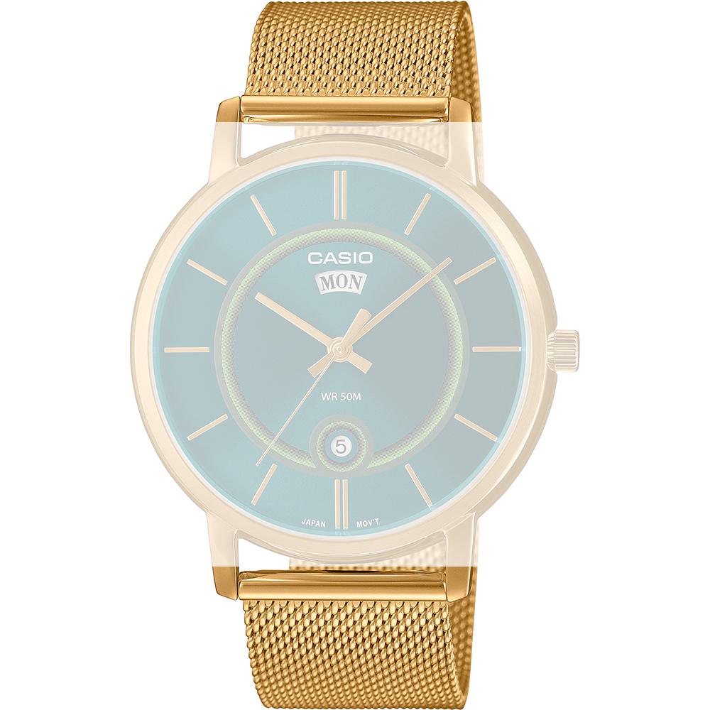 Casio 10642915 Minimalist Analog Day Date Strap Official dealer Watch