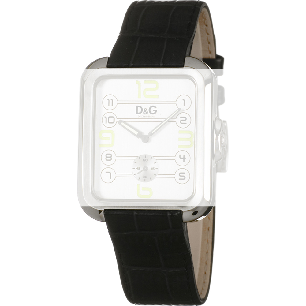 D&g mens discount watch leather strap