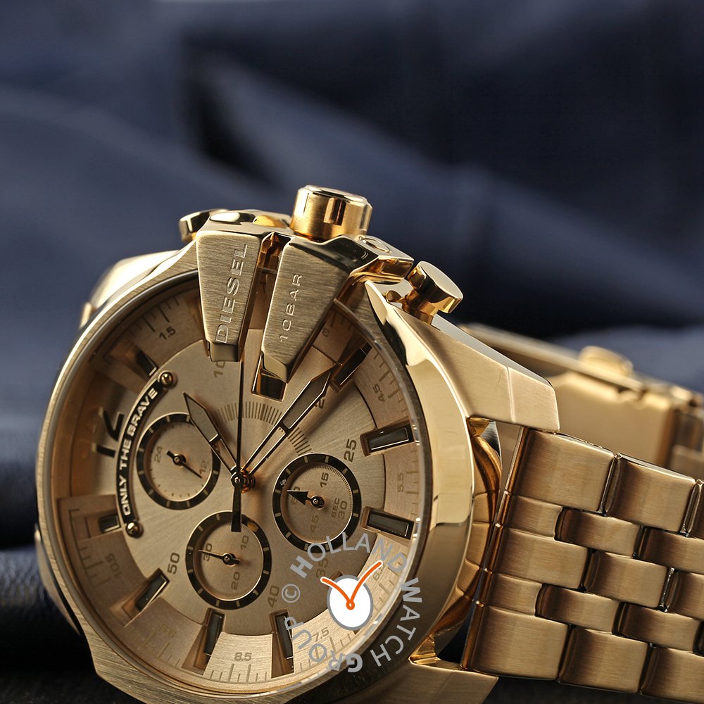DIESEL DZ4565 BABY CHIEF 腕時計 ゴールドゴールド - 腕時計(アナログ)