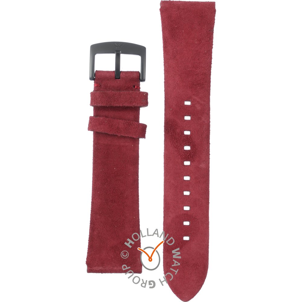 Emporio armani watches red clearance strap