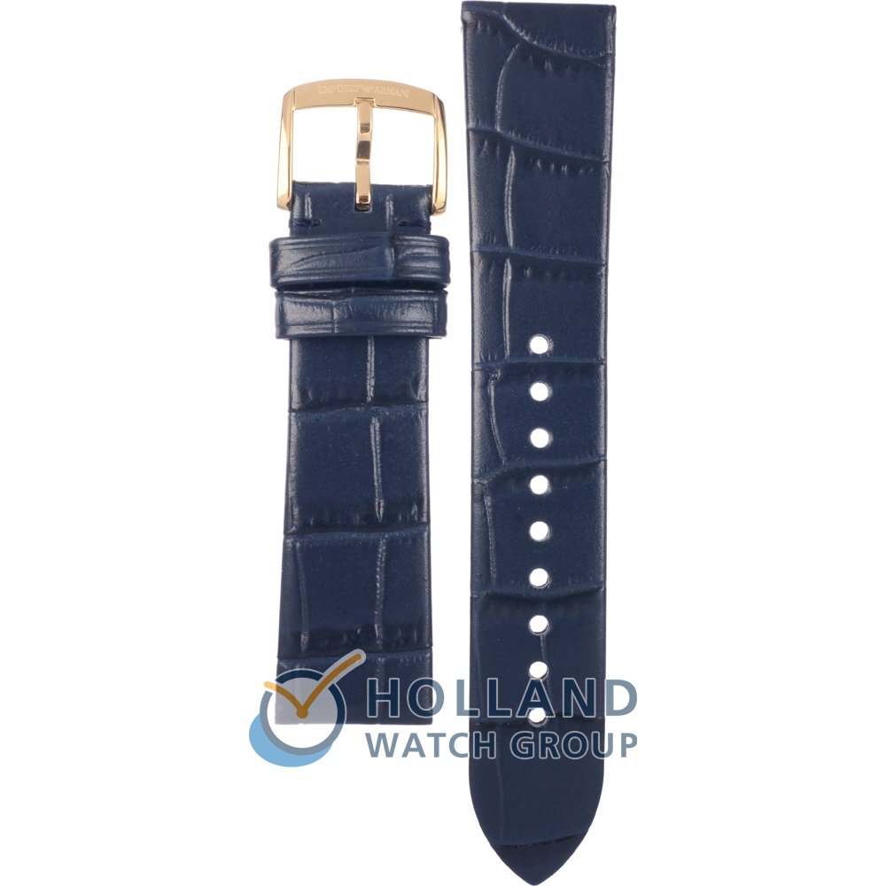 Emporio armani deals blue strap watch