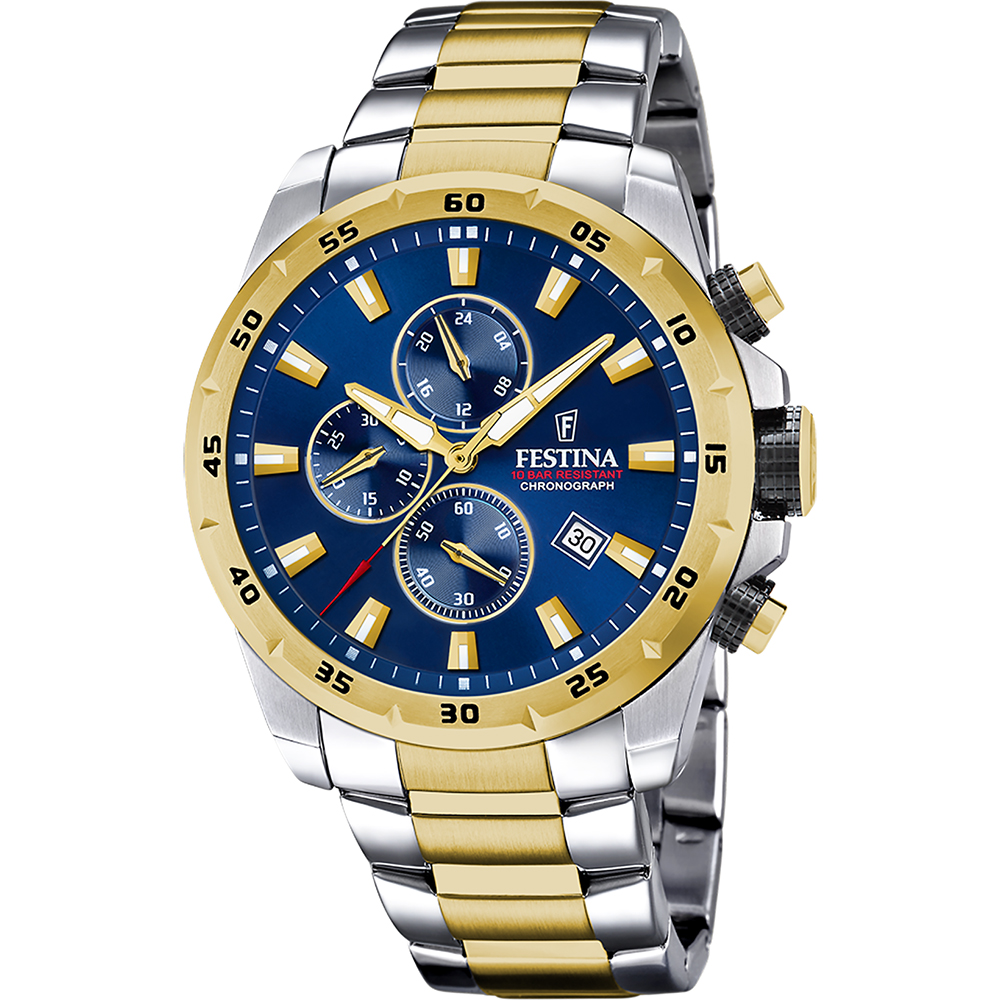 Gold festina online watch