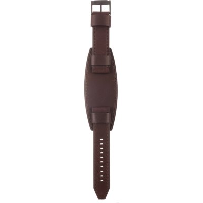 Fossil leather best sale cuff watch