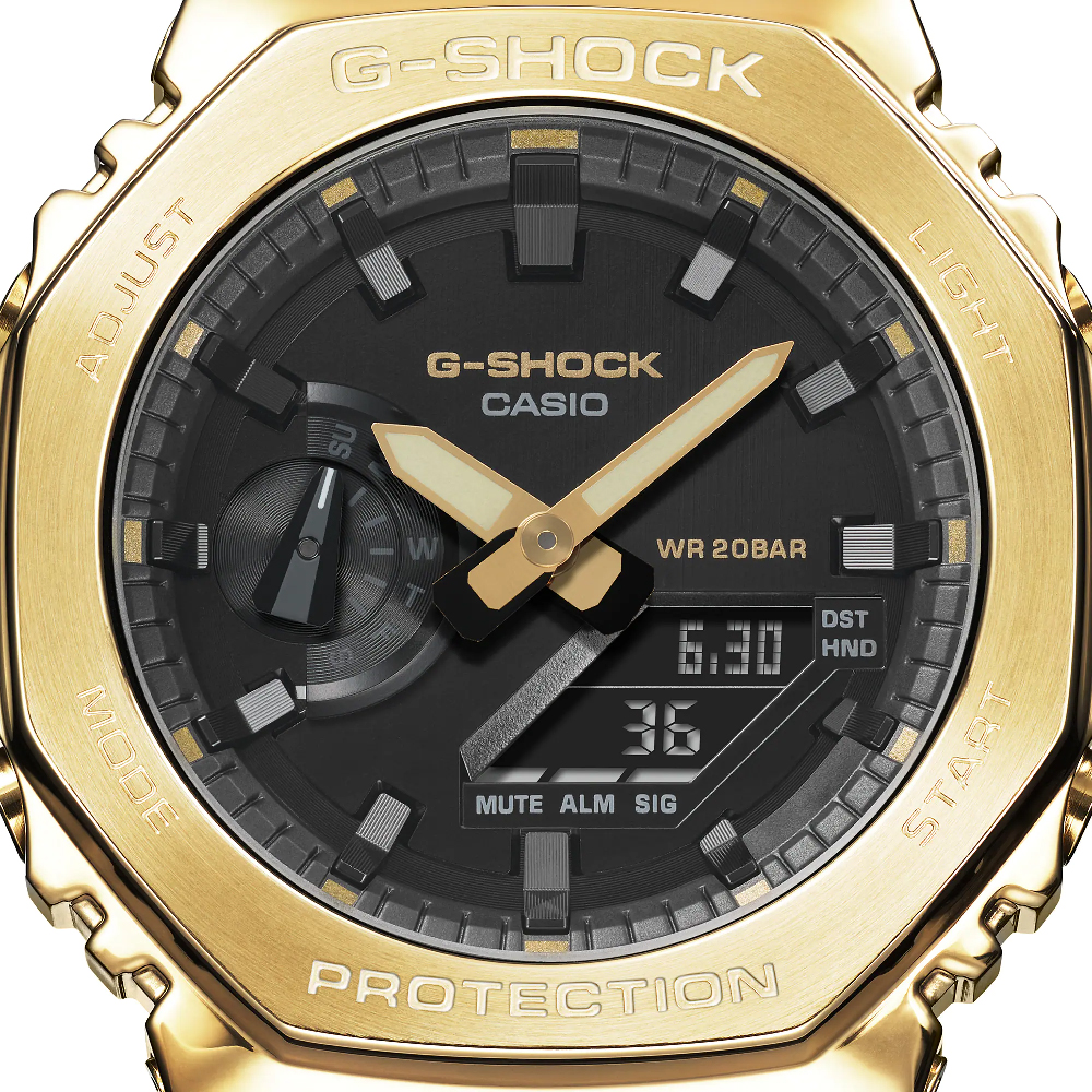 Casio g shock gold best sale and black