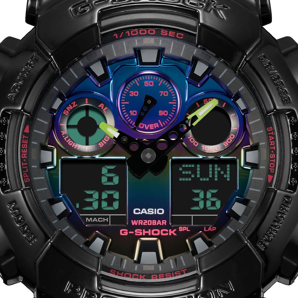 G-Shock Classic Style GA-100RGB-1AER Virtual Rainbow Watch