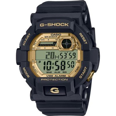 Gold and black g shock online watch