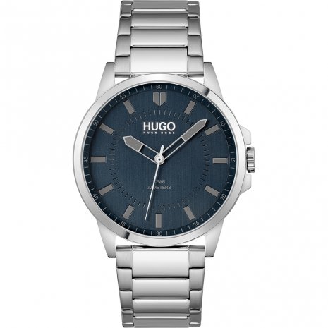 hugo boss blue and silver watch