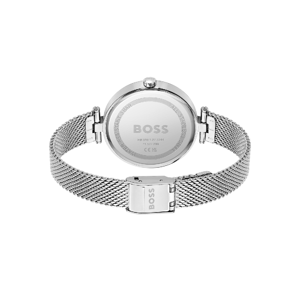 Hugo boss deals silver mesh watch