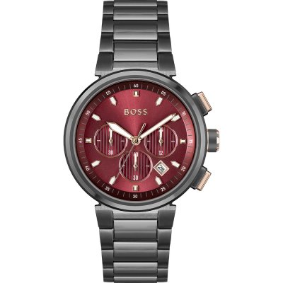 Hugo boss black on sale and red watch