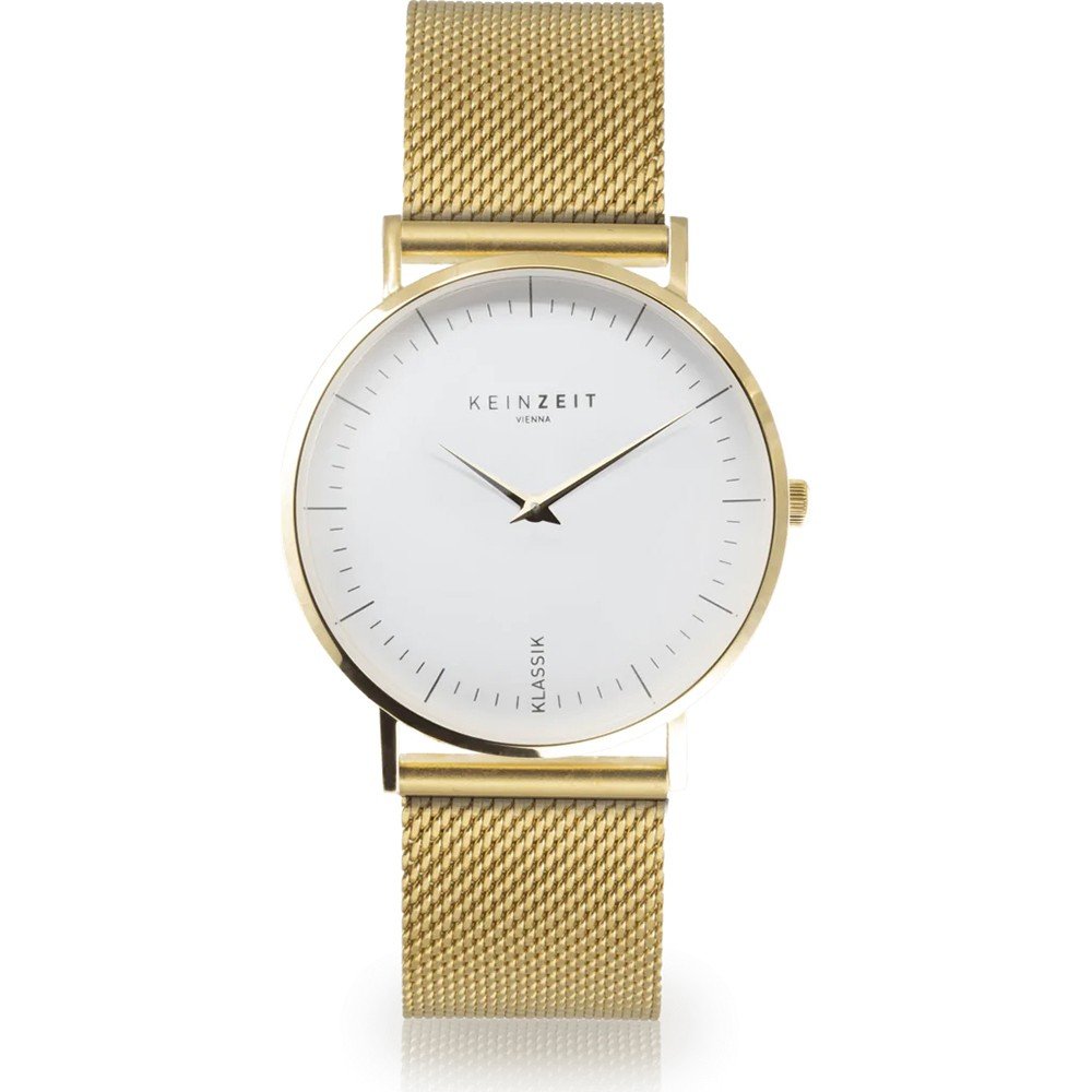 Mens gold clearance mesh watch