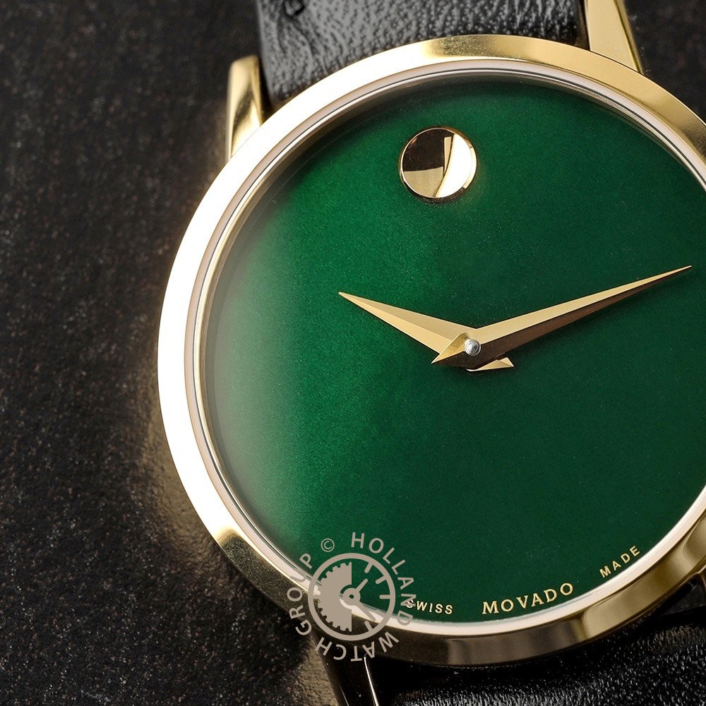 Green face hot sale movado watch