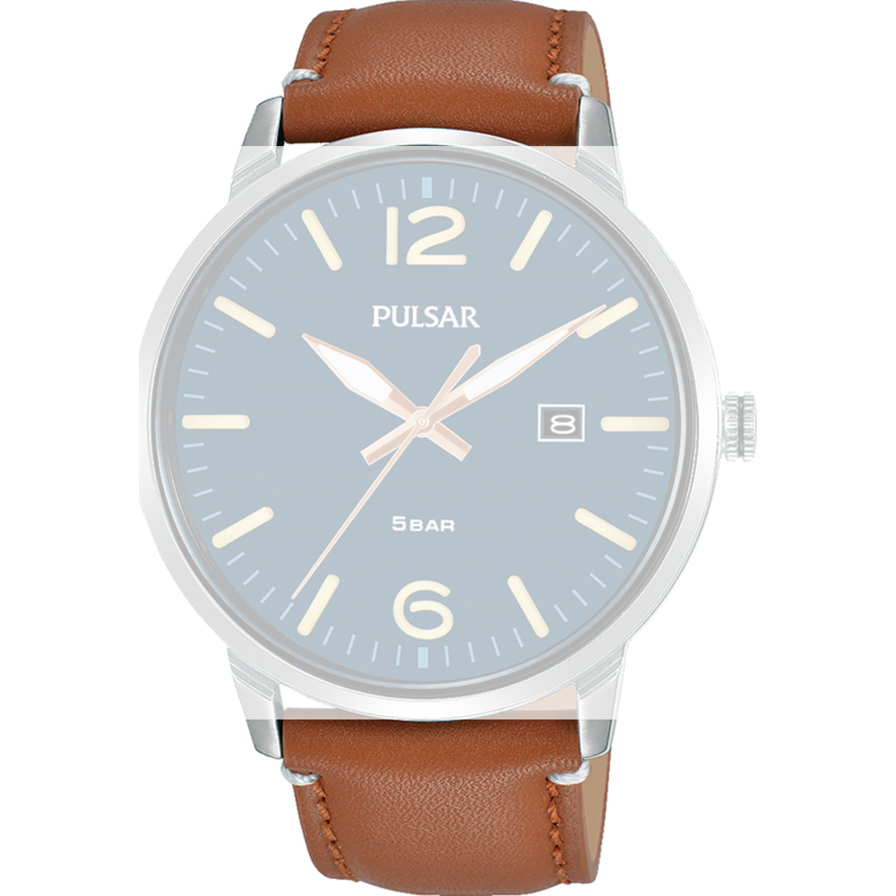 Pulsar watch leather strap best sale