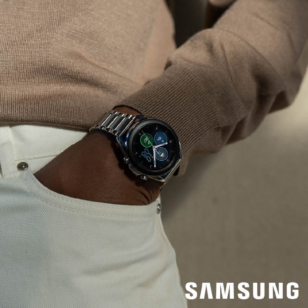 silver samsung watch