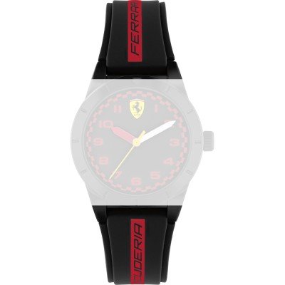 Scuderia Ferrari 689300629 Red Rev Strap