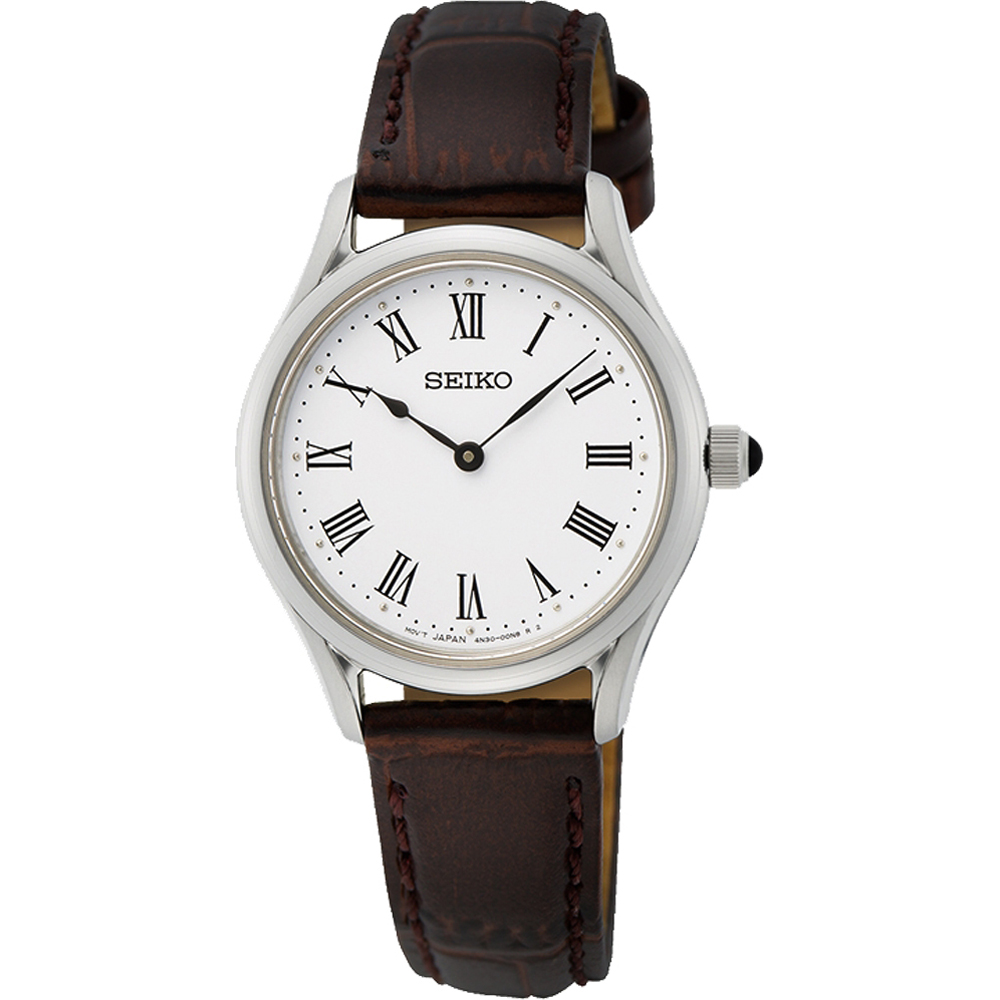 Seiko women's best sale watch leather strap