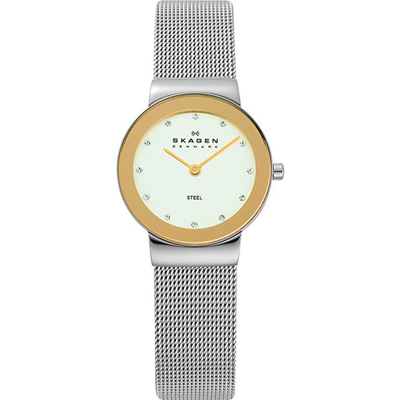 Skagen 358sgscd women's hot sale steel watch