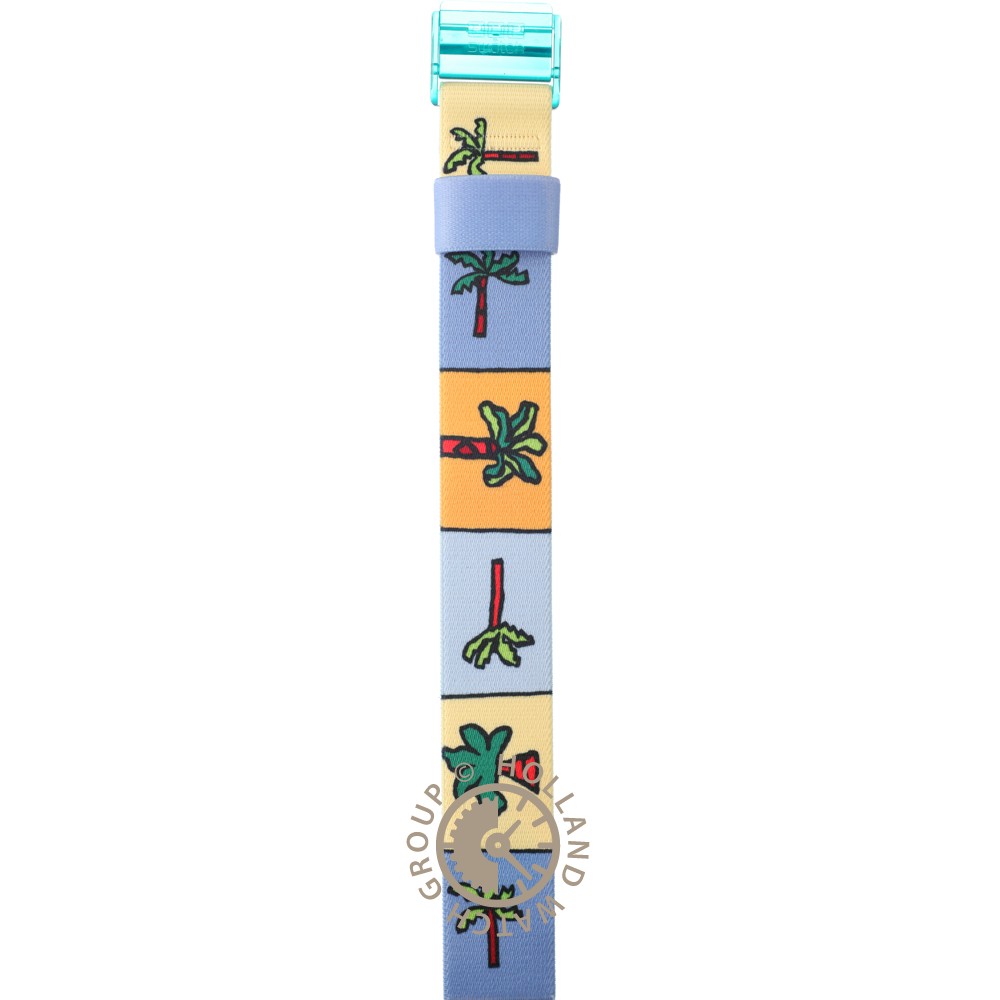 Swatch Plastic - Pop Big - PW APWK187 PWK187 Palmtree Strap