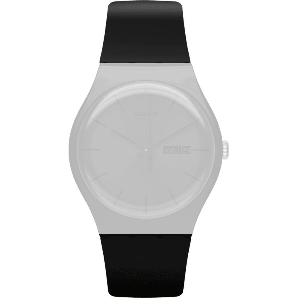 Swatch new hotsell gent black rebel