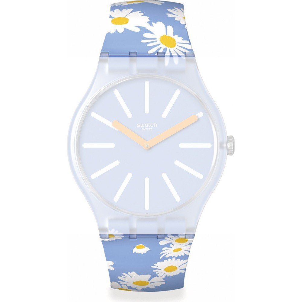 Swatch NewGent Bioplastic ASO29S100 Dazed by daisies Strap