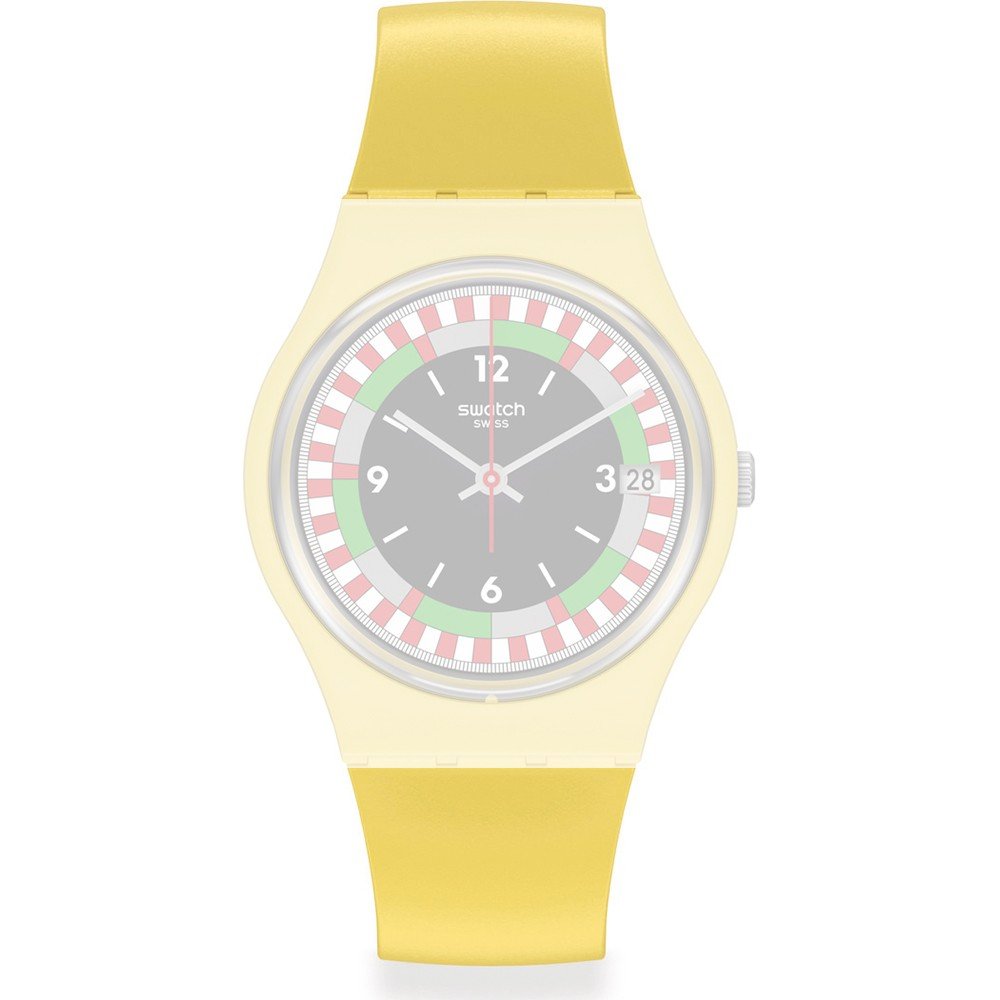 Swatch Plastic Bio - Standard Gent ASO31J400 Yel_Race Strap