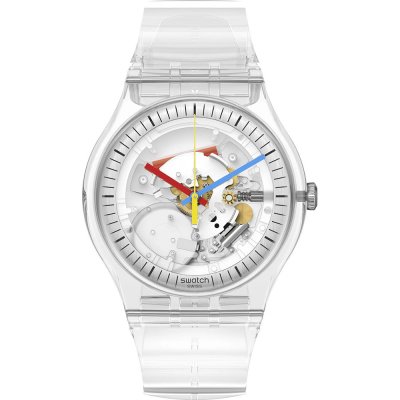 Swatch The Originals Bio-reloaded SO28K100 Clearly Gent Watch • EAN ...
