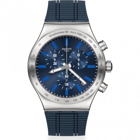 Swatch The Originals YVS454 Blue Grid Watch • EAN: 7610522800694 ...