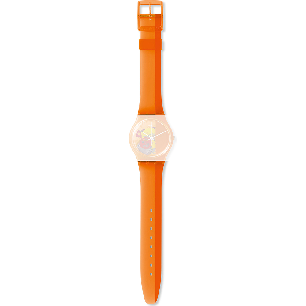 Orange discount swatch watch