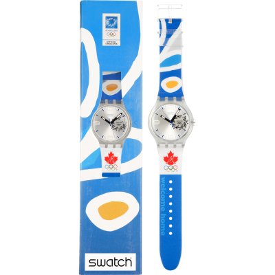 Swatch X-Large SUDK106F NOC Athens 2004 Canada Watch