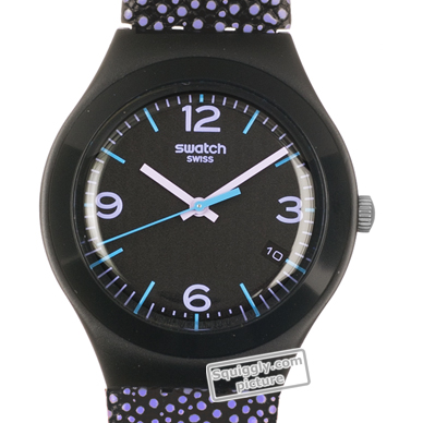 Swatch Big YGB4002 Purple Drops Watch