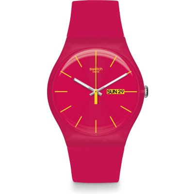 Swatch Originals Large (41mm) SUOR704 Rubine Rebel Watch