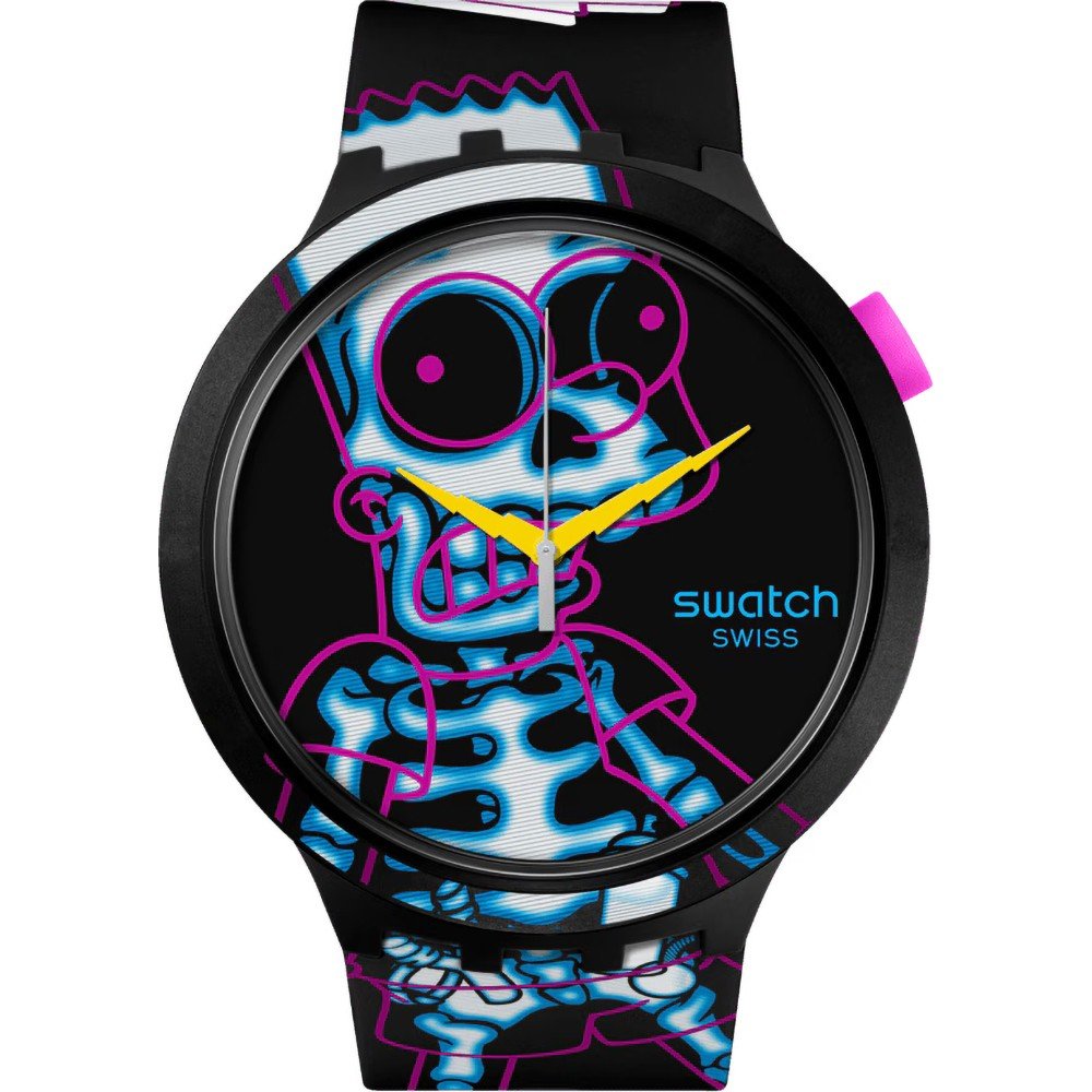 Swatch Big Bold SB01Z105 The Simpons Collection - Aye Carumboo Watch