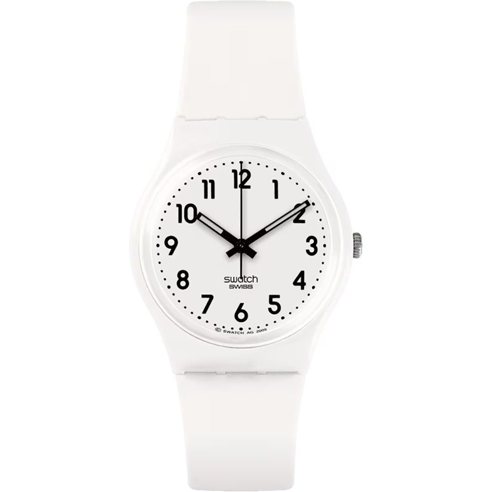 Swatch Originals Medium (34mm) SO28W107-S14 Just White Soft Watch