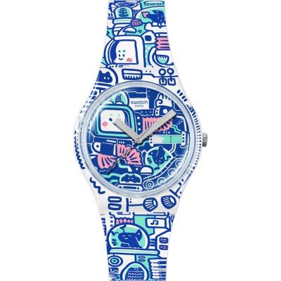 Swatch Originals Medium (34mm) SO28Z702 B-Bot Watch