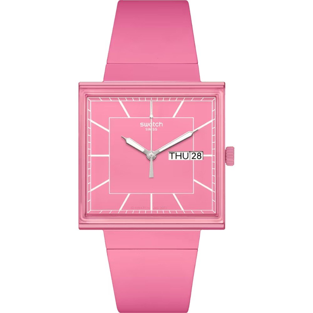 Swatch What If - Square SO34P700 What If... Rose? Watch