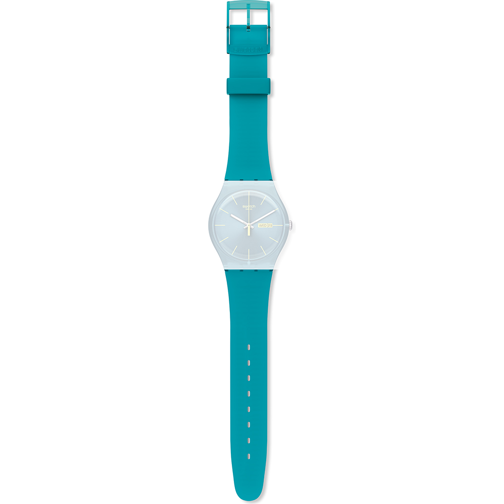 Swatch NewGent ASUOL700 SUOL700 Turquoise Rebel Strap • Official