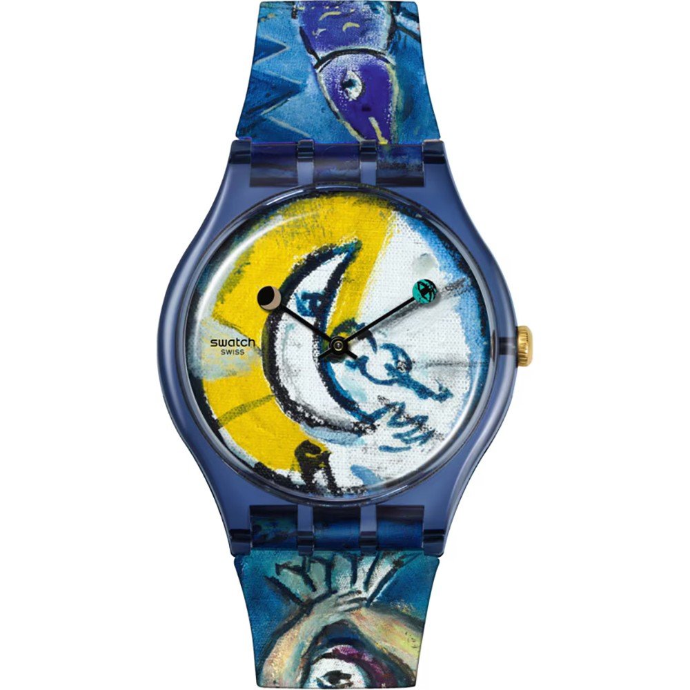 Swatch NewGent SUOZ365 Chagall's Blue Circus Watch