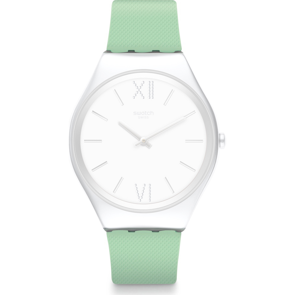 Swatch Irony Skin SYX ASYXS125 SYXS125 Skin Aloe Strap