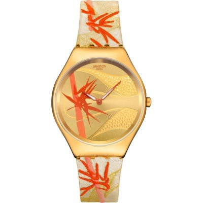 Swatch Skin Irony SYXZ105 Golden red bamboo Watch