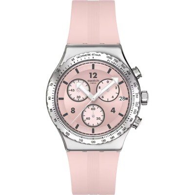 Swatch Irony - Chrono New YVS532 Poppingly Pink Watch