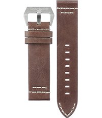 timberland watch brown leather strap