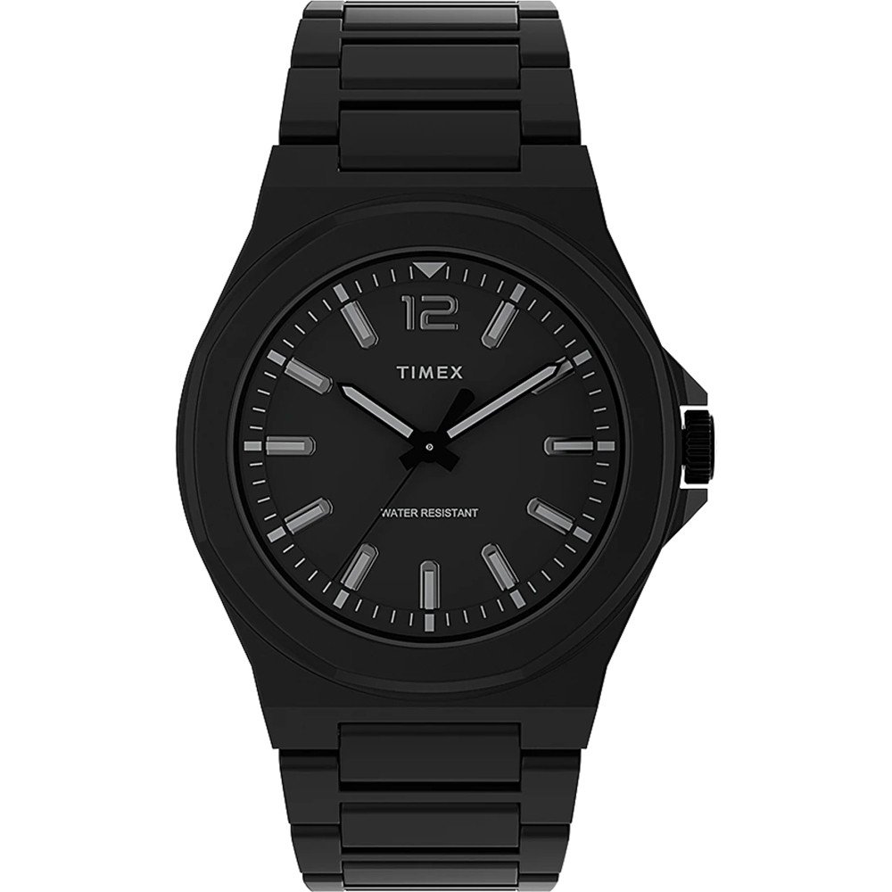 Timex black 2025 metal watch