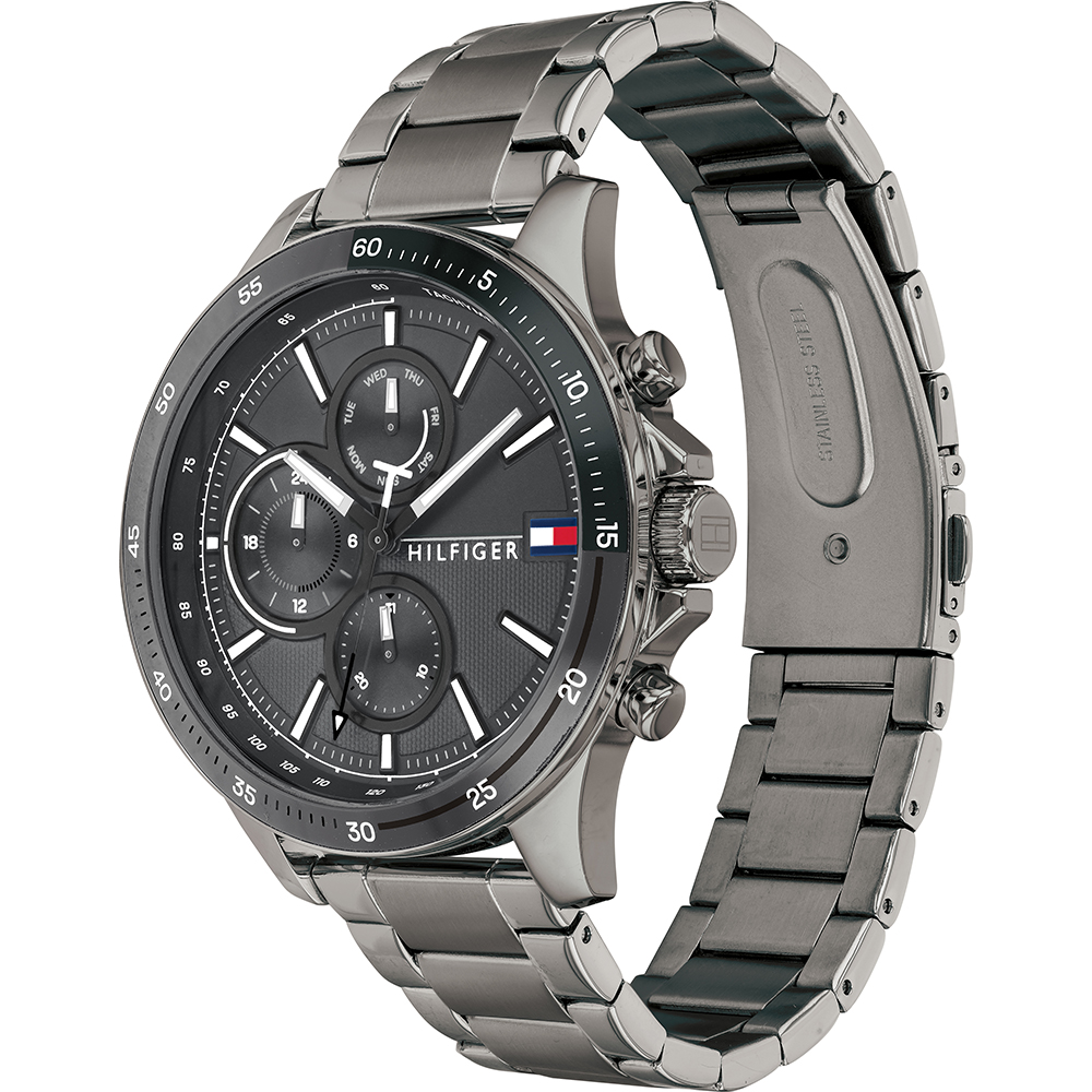 tommy hilfiger gunmetal watch