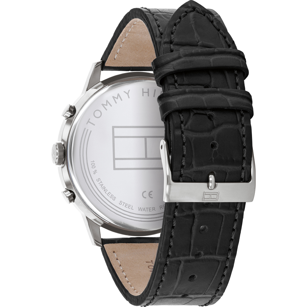 tommy hilfiger genuine leather watch